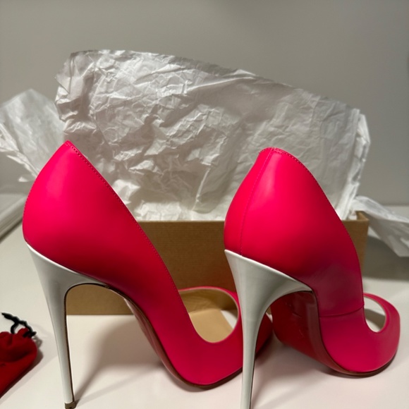 Christian Louboutin Youpi 120 - Fushia/White - Picture 9 of 10
